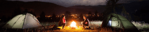 background couple camping